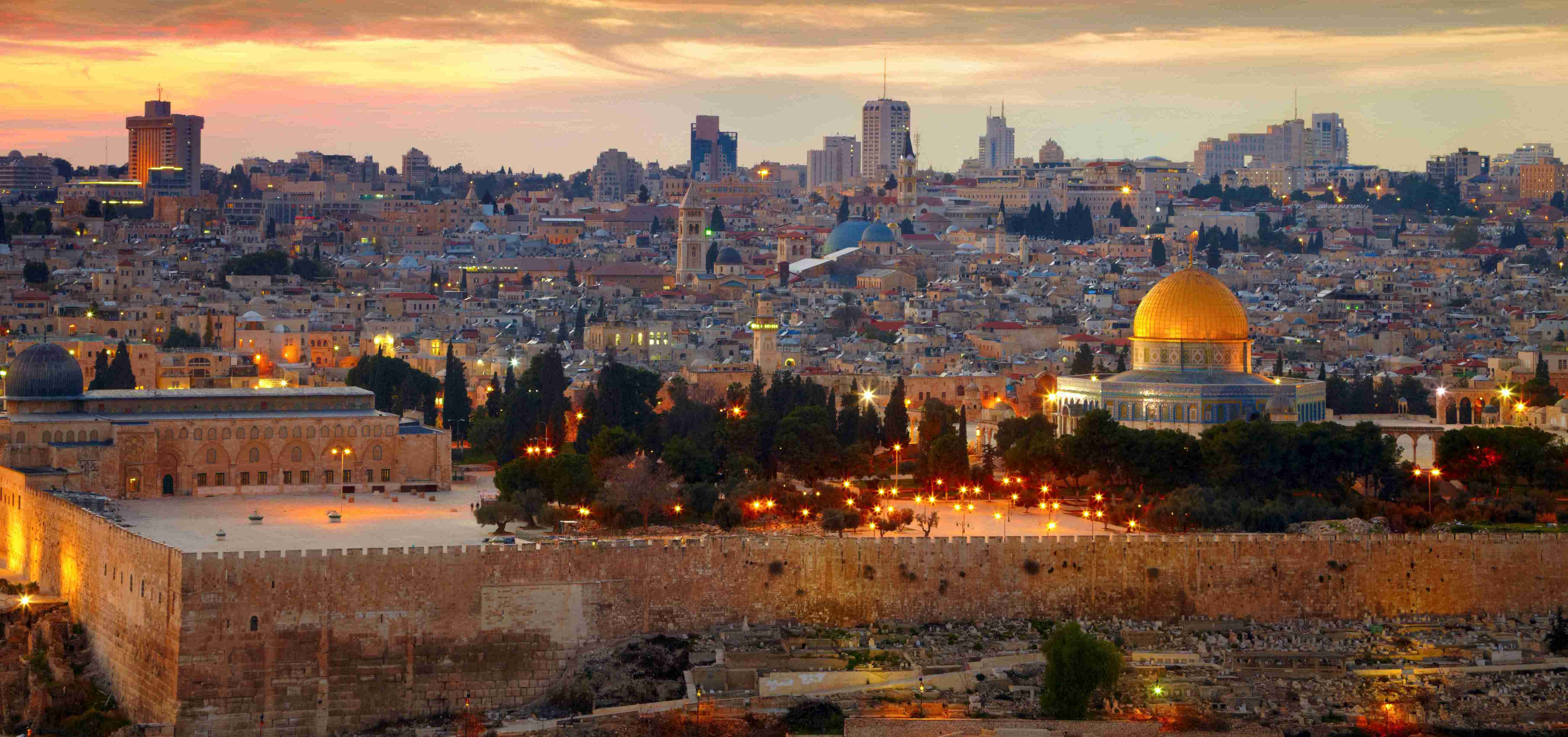 View To Jerusalem Old City. Israel « Temple Sholom